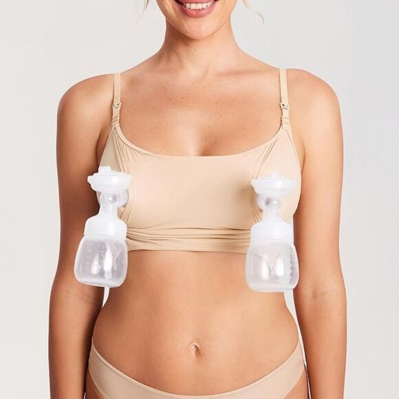 MOMANDA Women's Inbarely Pumping Bra Hands Free All-in-One Nursing Bra XL NWT - Picture 9 of 10